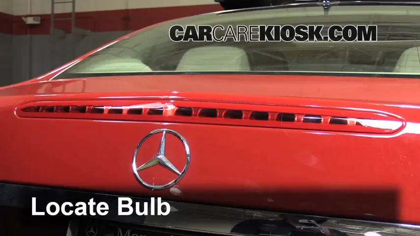 2010 Mercedes-Benz E350 3.5L V6 Coupe (2 Door) Lights Center Brake Light (replace bulb)